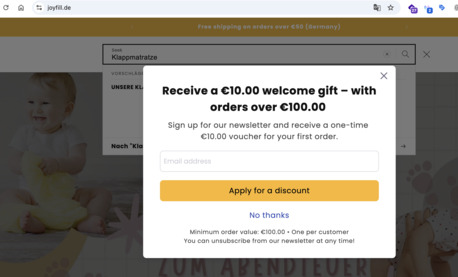 Heidelberg, Baby & Kid Stuff, EUR 100,  10&euro; Gutschein Sichern &ndash; Nur Bei Joyfill Ab 100&euro; Bestellwert