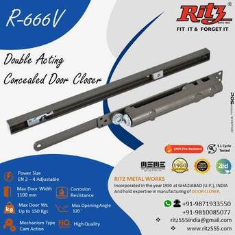 Lucknow, Heavy Equipment, Concealed Door Closer Size
