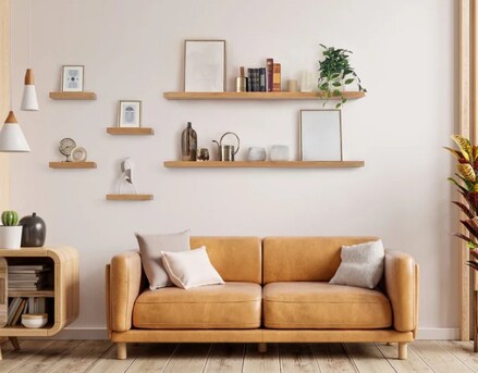 New York, Furniture, Big Floating Shelves Blitz Oak Empire Elevates