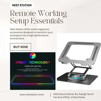 New York, Appliances, USD 22,  Top 3 Remote Working Setup Essentials By Nest Station For A Productive Workspace