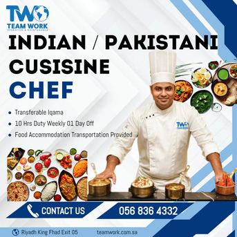 Riyadh, Jobs, INDIAN / PAKISTANI CUSISINE CHEF