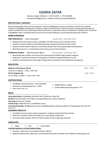Manama, Job Seekers, Accountant