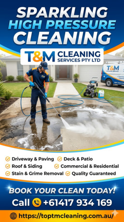 Sydney, Cleaning, Sparkling High Pressure Cleaning With T&M Cleaning Services PTY LTD!