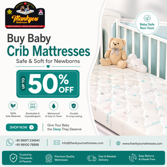 New Delhi, Household Items, INR 1,  Buy Baby Crib Mattresses &ndash; Safe & Soft For Newborns | 50% Off