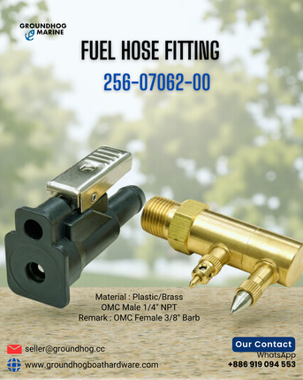 Berlin, Boats, Marine Fuel Hose Fitting &ndash; Male 1/4" NPT &ndash; 256-07062-00 | Secure Fuel Connection