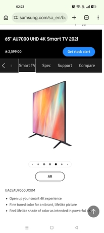 Mushrefah, Electronics, SAR 1700,  Samsung UHD AU7000 65 Inch