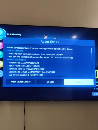 Mushrefah, Electronics, SAR 1700,  Samsung UHD AU7000 65 Inch