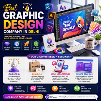 New Delhi, Marketing, Best Graphic Design Company In Delhi Offering Creative, Strategic, And High-Impact Design