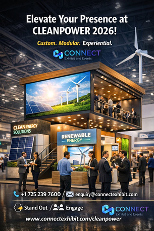 Houston, Events, Custom Trade Show Booth For CLEANPOWER 2026 In Houston