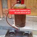BHD 25,  Clynder With Regulator Gas Pipe Stove 25 Msg 3670 8372 Wts Ap No Call