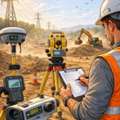 Land Surveyor With All Survey Equipment  Daily Basic And Monthly Basic