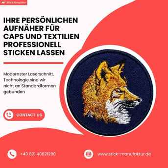 Berlin, Business, Ihre Pers?nlichen Aufn?her F?r Caps Und Textilien Professionell Sticken Lassen