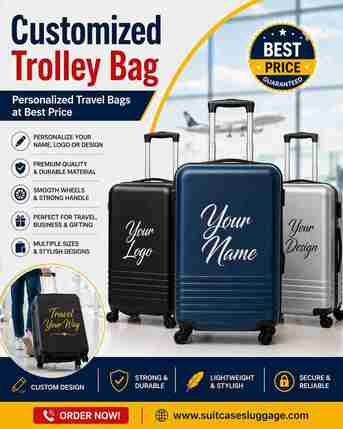 New Delhi, Business, Customized Trolley Bag | Personalized Travel Bags At Best Price