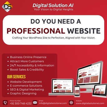 Islamabad, Marketing, Do You Need A Professional Website? Build Your Online Presence Today
