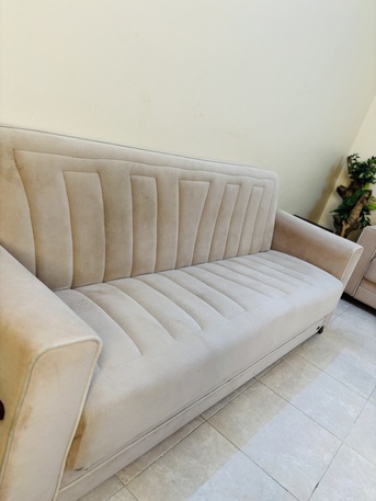 Jizan, Furniture, SAR 600,  Modern 3-Piece Sofa Set Convertible Sofa Bed + 2 Armchairs. أريكة