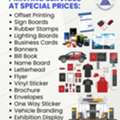 PRINTING SERVICES AT SPECIAL PRICES