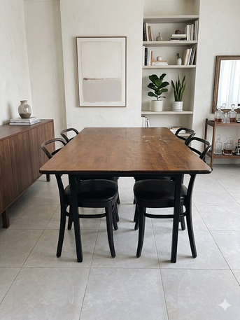 Jizan, Furniture, SAR 450,  Rectangular Dining Table + 4 Chairs