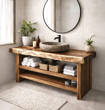 London, Interior Design, Why Choose A Wooden Vanity Unit For Your Bathroom?