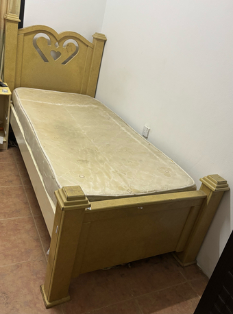 Gudaibiya, Furniture, BHD 18,  Single Bed With Mattress Bd18