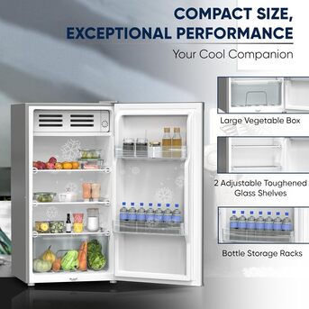 Riyadh, Household Items, SAR 295,  Brand New 9 Months Old Nikai 3 Cubic Feet Mini Refrigerator For Sale