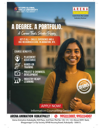 Hyderabad, Lessons Offered, Learn Animation & Build A Creative Career In Hyderabad