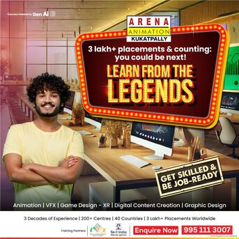 Hyderabad, Lessons Offered, Become A 3D Animator &mdash; Train At Arena Animation Hyderabad