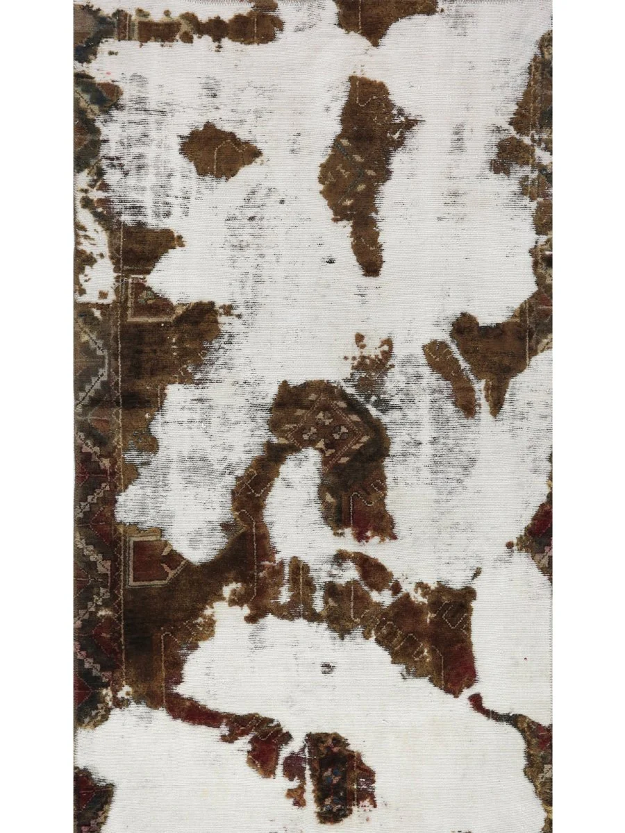 New York, Furniture, USD 220,  3x6 Brown Vintage Distressed Persian Area Rug - 109680