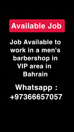 Manama, Jobs, Barber Job Available At Gents Saloon
