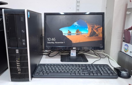 Manama, Computers, BHD 38,  HP Core I5 Computer Full Set 19" HD Wide Monitor 8GB RAM + 500GB HD OS 10 Pro Ready To Use