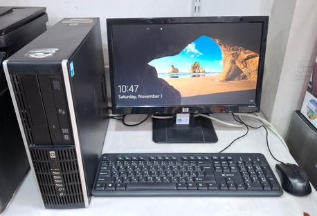 Manama, Computers, BHD 38,  HP Core I5 Computer Full Set 19" HD Wide Monitor 8GB RAM + 500GB HD OS 10 Pro Ready To Use