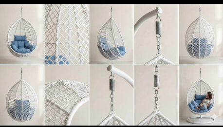 Riyadh, Furniture, SAR 280,  ⭐️ FOR SALE - ELEGANT EGG SWING CHAIR &ndash; GREAT DEAL ⭐️