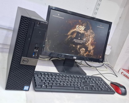 Manama, Computers, BHD 98,  DELL Core I7 7th Generation Computer Full Set 19" HD Monitor 8GB DDR4 RAM + 256GB M.2 SSD