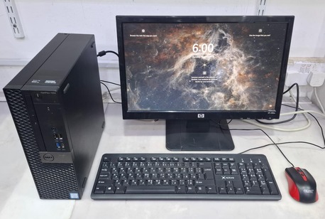 Manama, Computers, BHD 98,  DELL Core I7 7th Generation Computer Full Set 19" HD Monitor 8GB DDR4 RAM + 256GB M.2 SSD