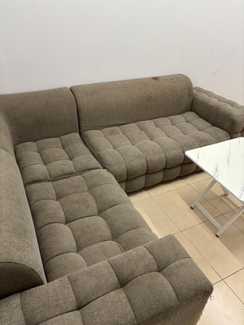 Khobar, Household Items, SAR 180,  5 SEAT L-SHAPE SOFA  FOR SALE