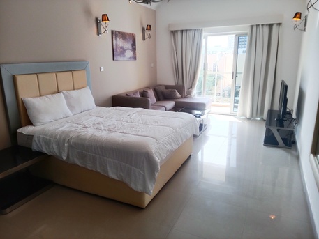 Amwaj Islands, Apartments, Flats, Houses & Villas, BHD 250/month,  1 BR,  Fully Furnished Studio Apartment In Amwaj With Balcony, Gym & Pool | BD 250 EWA