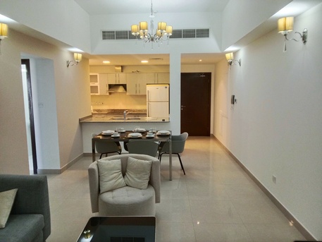 Amwaj Islands, Apartments, Flats, Houses & Villas, BHD 320/month,  1 BR,  Luxury Fully Furnished 1BHK In Amwaj With Sea View, 2 Balconies, Gym & Pool | BD 320 EWA +