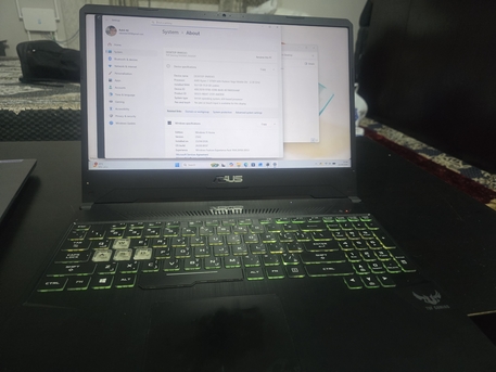 Jeddah, Electronics, SAR 1700,  Asus Tuf Fx505D AMD RYZEN 7 3750H With Radeon Vega Mobile Gfx 4gb Graphics Card