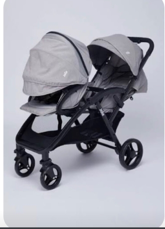 Riyadh, Baby & Kid Stuff, SAR 400,  Joie Evalite Double Twin Stroller With Metal Frame And Wheel Lock  عربيه اطفال مزدوجه من ج