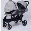 SAR 400,  Joie Evalite Double Twin Stroller With Metal Frame And Wheel Lock  عربيه اطفال مزدوجه من ج