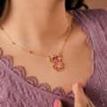 INR 4681,  Buy Silver Ruby Necklace | Gold-Plated Designs Online At Sterluv!