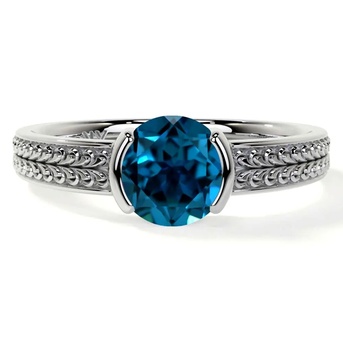 New York, Jewelry, USD 1720,  Order Solitaire Engagement Ring London Topaz Ring Now