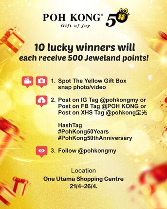 Petaling Jaya, Clothing & Accessories, MYR 500,  Poh Kong 50th Anniversary &ndash; Spin, Win & Celebrate The Gift Of Joy!
