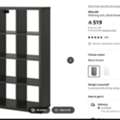 From IKEA Black  Shelf Unit - Cupboard - Mirror
