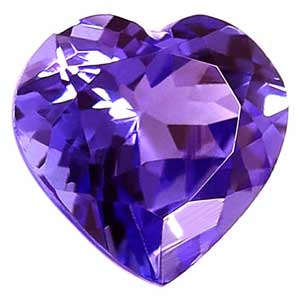 New York, Jewelry, USD 426,  Heart Shape Natural Tanzanite Purple Stone - Buy Now