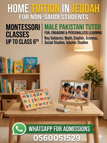 Jeddah, Lessons Offered, Private Academic Tutor