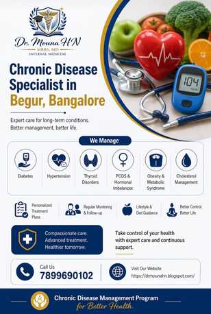 Bangalore, Health, Chronic Disease Specialist In Begur, Bangalore&mdash; Dr. Mouna HN