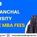 Uttaranchal University Online MBA Fees