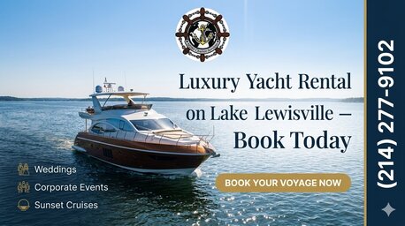 New York, Business, Luxury Yacht Rental On Lake Lewisville &ndash; Book Today