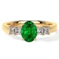 USD 6208,  AAAA Quality Oval Cut Emerald Rings For Sale
