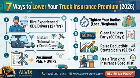 Miami, Financial, Truck Insurance For Every Route | Save More Today